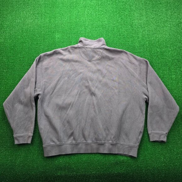 Tommy Bahama Relax Sweater Mens 2XL Gray Long Sleeve Pullover 1/4 Zip Outdoor - Picture 12 of 12